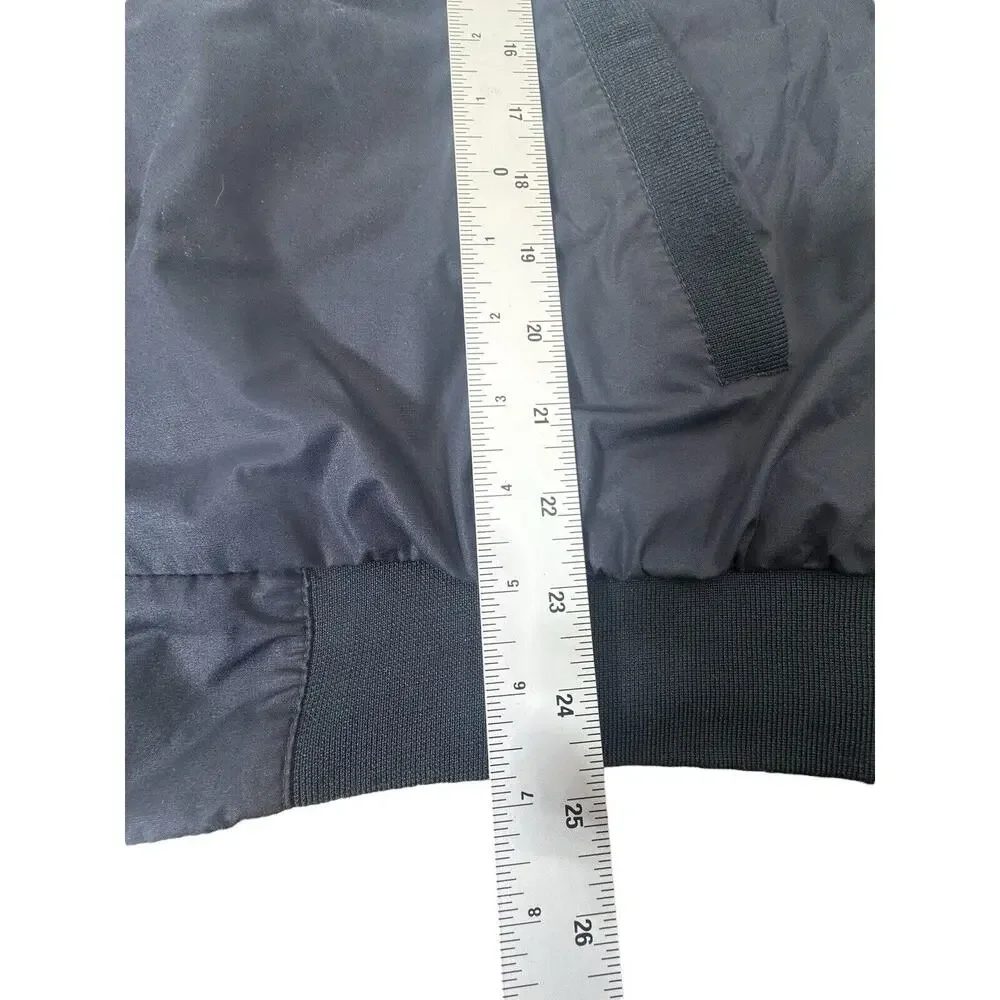 Vintage Members Only Jacket Mens XL Black Bomber Racer Windbreaker Full Zip